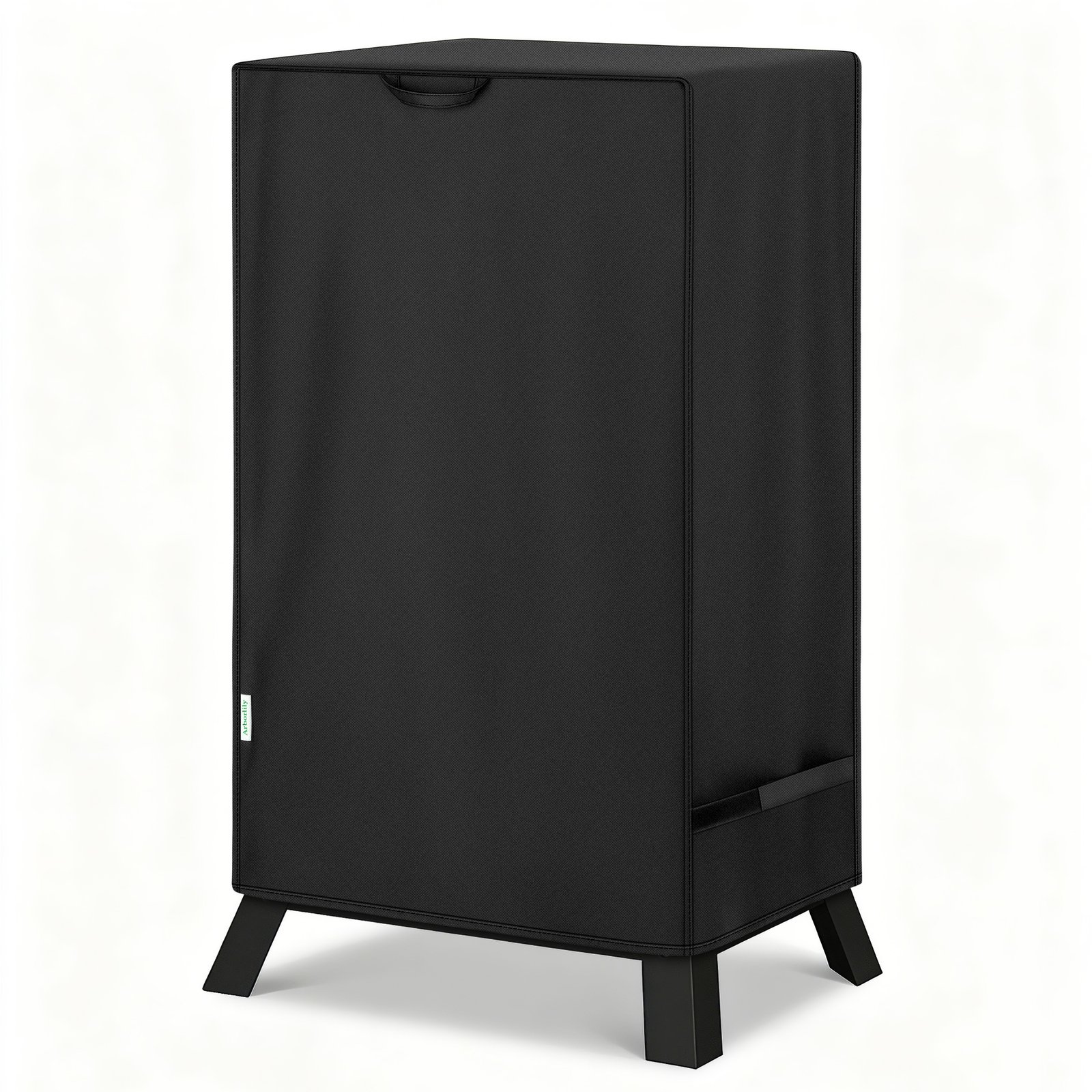 Arborlily 40 Inch Electric Smoker Cover for Masterbuilt, Heavy Duty Waterproof Outdoor Square Vertical Smoker Grill Cover with Windproof Straps & Handles, All-Weather Fade Resistant, Black