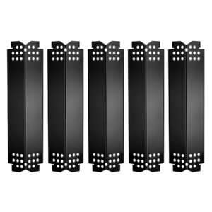 Arborlily Grill Burner Covers Replacement 14.6" L, Heavy Duty Porcelain Steel Grill Heat Plates Parts, Outdoor Barbecue Heat Shield Flame Tamer Kit for Nexgrill and More Grills, 5 Pack