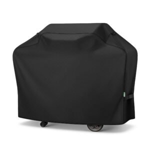 Arborlily Grill Cover, 55 Inch BBQ Grill Cover for Outdoor Grill, 3-4 Burner Barbecue Gas Grill Cover for Weber, Char-Broil, Nexgrill, Heavy Duty Waterproof Fade Resistant Protection, Black