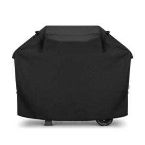 Arborlily Grill Cover 55 Inch, Heavy Duty Waterproof BBQ Grill Cover for Outdoor Grill, 3-4 Burner Gas Barbecue Grill Cover for Weber, Char-Broil, Nexgrill, Windproof Protection, Black