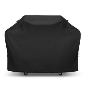 Arborlily Grill Cover, 65 Inch BBQ Grill Cover for Outdoor Grill, 3-6 Burner Barbecue Gas Grill Cover for Weber, Char-Broil, Nexgrill, Heavy Duty Waterproof Fade Resistant Protection, Black