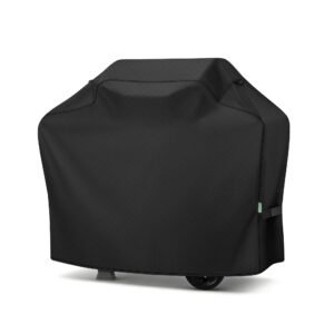 Arborlily Grill Cover 50 Inch, Heavy Duty Waterproof BBQ Grill Cover for Outdoor Grill with Windproof Straps & Handles, Barbecue Gas Grill Cover for Weber, Char-Broil, Nexgrill, Black