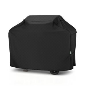 Grill Cover 60 Inch, Arborlily BBQ Grill Cover for Outdoor Grill, Heavy Duty Waterproof Gas Barbecue Grill Cover for Weber, Char-Broil, Nexgrill, Black