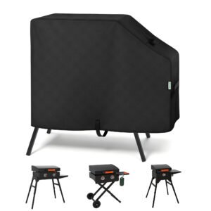 Arborlily Grill Griddle Cover for Blackstone 22 Inch Griddle with Hood and Stand, Waterproof Fade Resistant Outdoor BBQ Grill Cover, Griddle Accessories for Blackstone 22 and 17 Inch